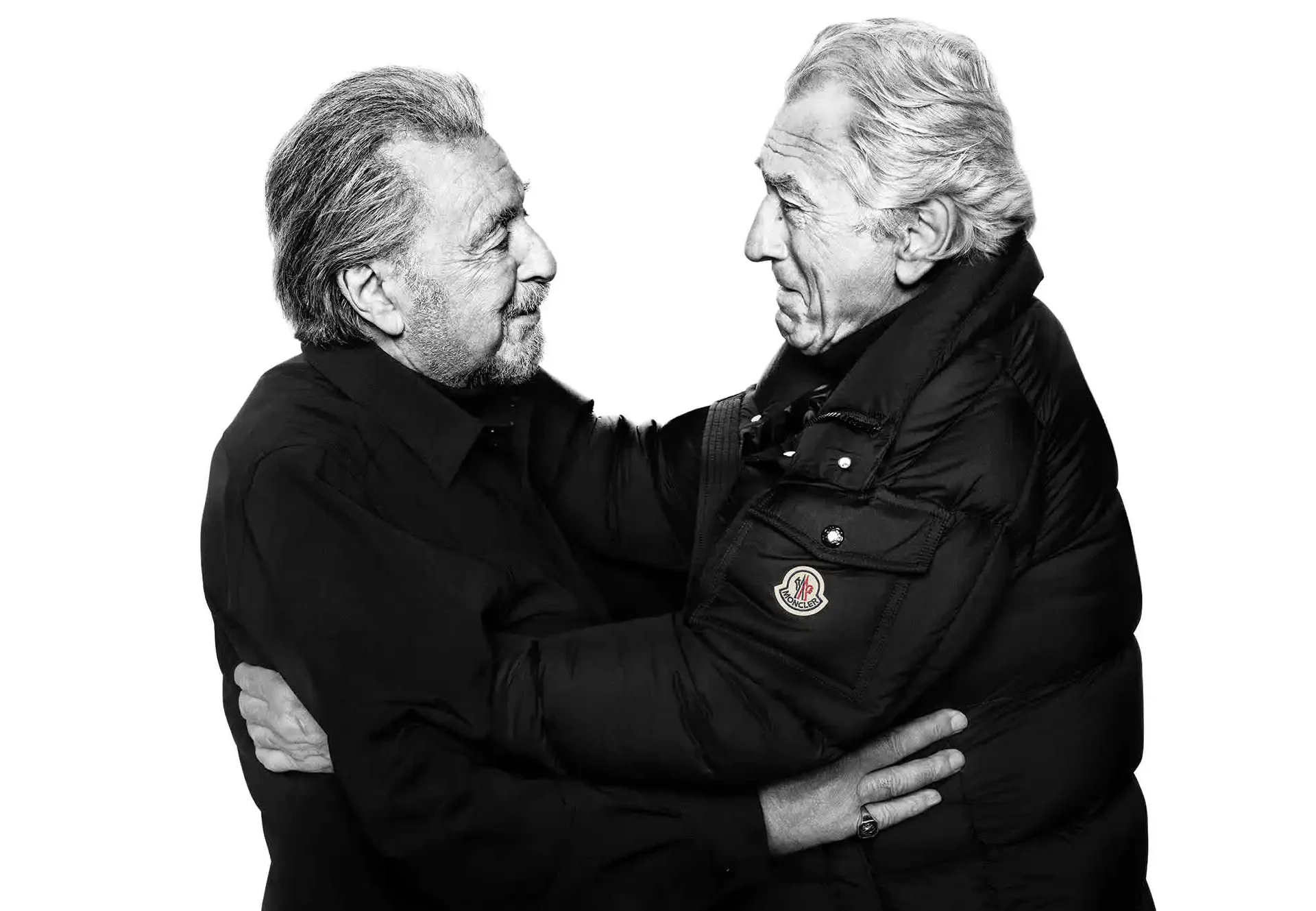 أول تعاون بين Al Pacino و Robert De Niro في عالم الموضة مع Moncler