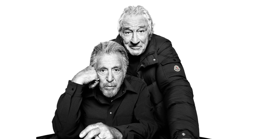 أول تعاون بين Al Pacino و Robert De Niro في عالم الموضة مع Moncler