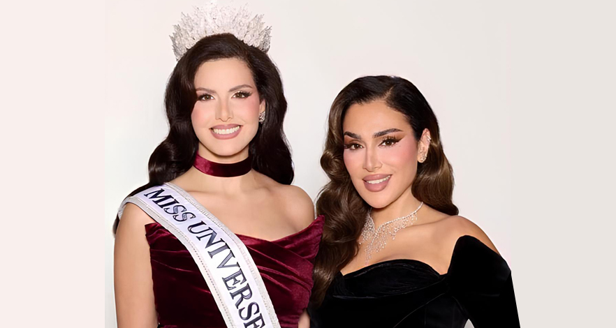 هدى بيوتي تتعاون مع نادين أيوب أول فلسطينية في ملكة جمال الكون 2025