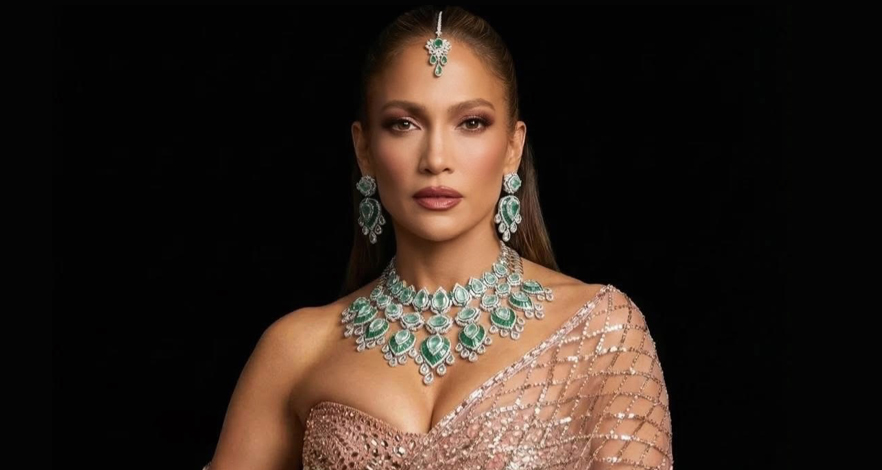 جينيفر لوبيز تتألق بلمسة هندية فاخرة في أحد أكبر الأعراس في الهند