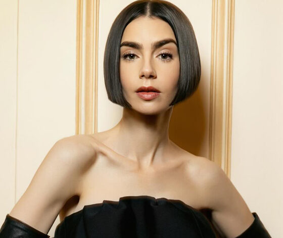 ليلي كولينز بإطلالة Balenciaga خاصة في العرض الأول لـ Emily in Paris بنيويورك