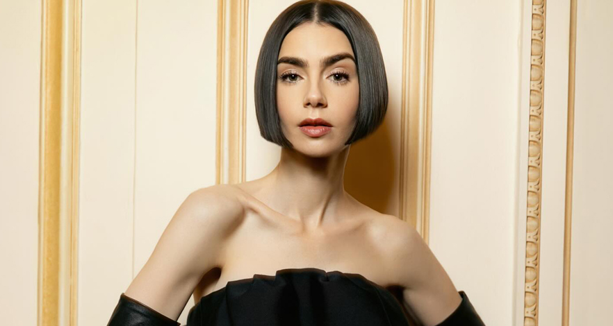 ليلي كولينز بإطلالة Balenciaga خاصة في العرض الأول لـ Emily in Paris بنيويورك