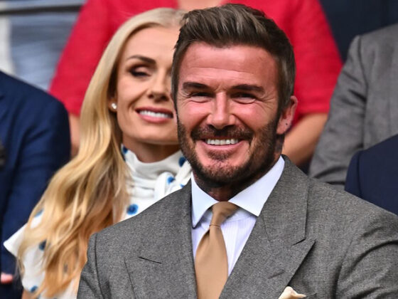 David Beckham بإطلالة مخصصة من BOSS في افتتاح ويمبلدون
