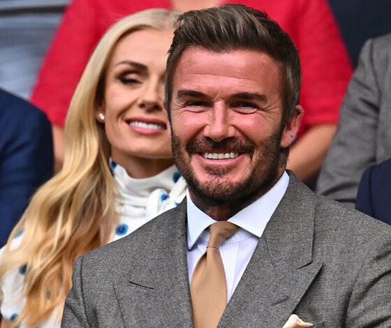 David Beckham بإطلالة مخصصة من BOSS في افتتاح ويمبلدون