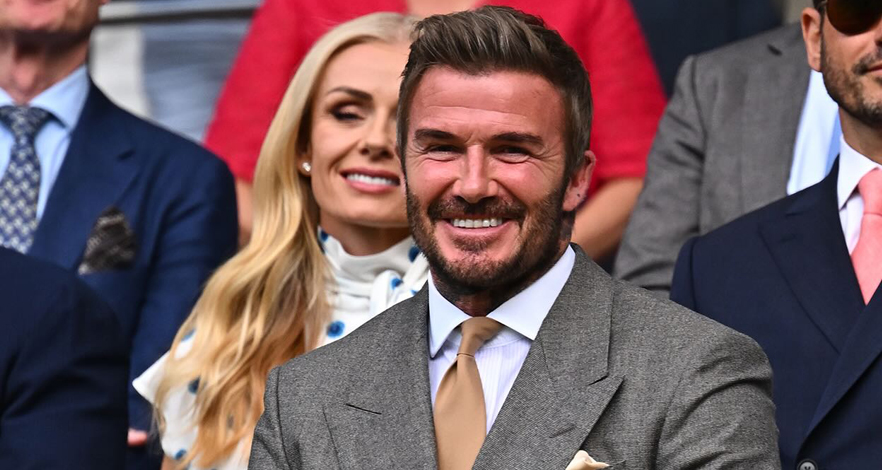 David Beckham بإطلالة مخصصة من BOSS في افتتاح ويمبلدون