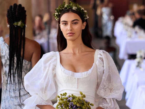 أميرة الزهير تختتم عرض Oscar de la Renta بإطلالة عروس بافارية