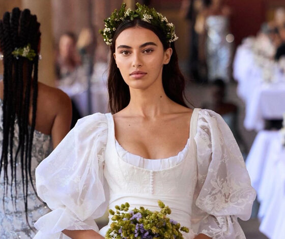 أميرة الزهير تختتم عرض Oscar de la Renta بإطلالة عروس بافارية