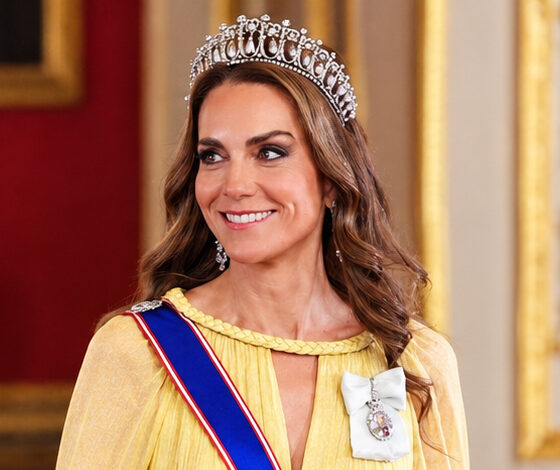 KATE MIDDLETON تختار إيلي صعب لاستقبال سلطان عُمان
