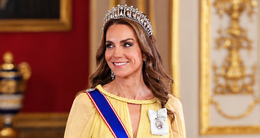KATE MIDDLETON  تختار إيلي صعب لاستقبال سلطان عُمان